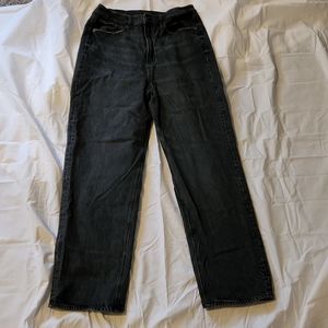 AE highest waisted baggy straight jeans